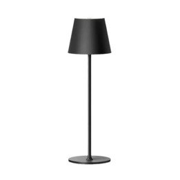 מנורת לד שולחנית נטענת MIZUKI LED ממשק מגע, בצבע שחור