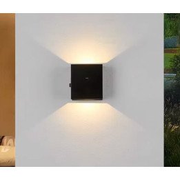 מנורת קיר / מעבר נטענת MIZUKI LED - עם חיישן תנועה, בצבע שחור