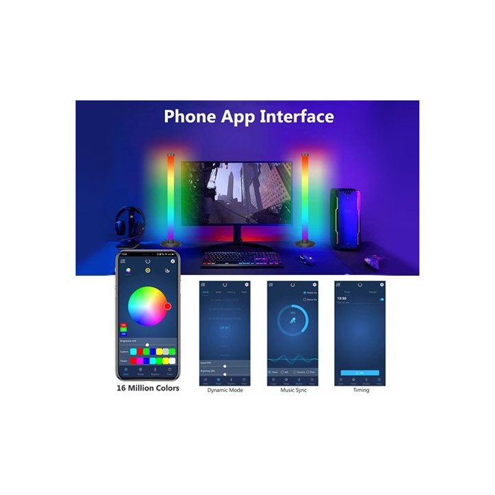 תאורת  גיימינג  MIZUKI LED RGB עם שלט רחוק