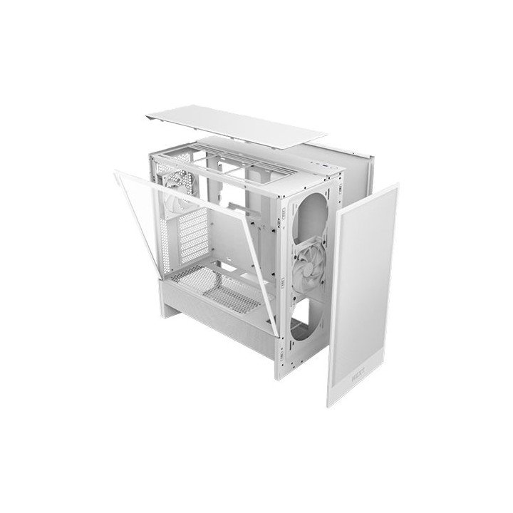 מארז מחשב NZXT H5 Flow בצבע לבן