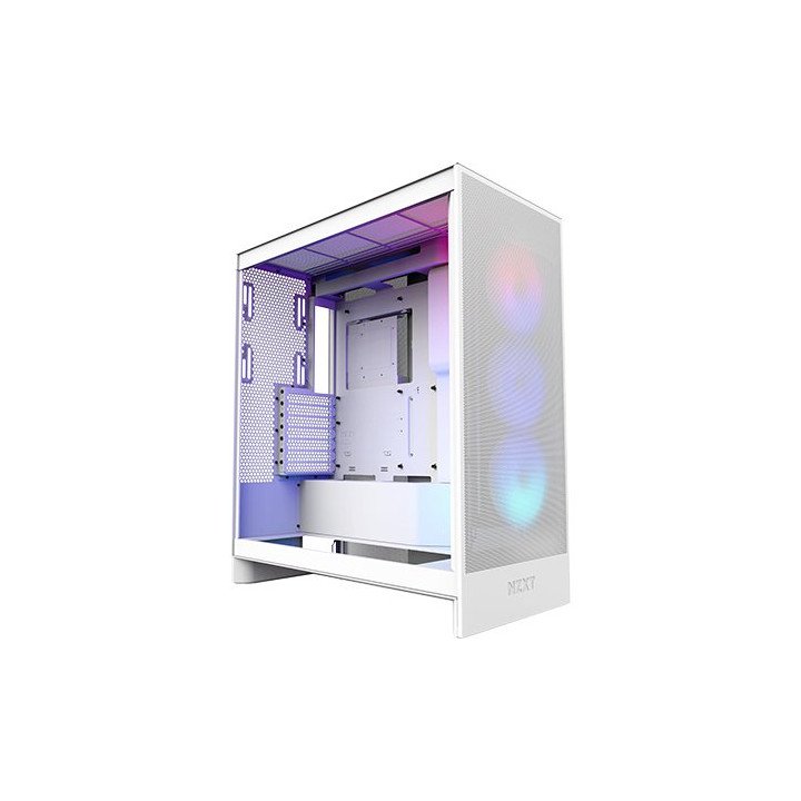מארז מחשב NZXT H7 Flow RGB בצבע לבן