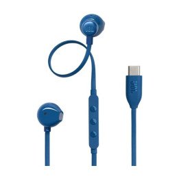 אוזניות JBL חוטיות Tune 305C USB-C בצבע כחול