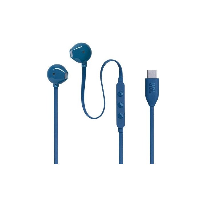אוזניות JBL חוטיות Tune 305C USB-C בצבע כחול