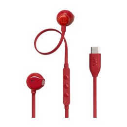 אוזניות JBL חוטיות Tune 305C USB-C בצבע אדום