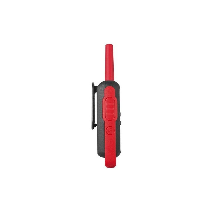 זוג מכשירי קשר Motorola TALKABOUT T62 עד כ- 8 ק"מ, בצבע שחור ואדום