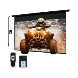 מסך למקרן חשמלי 100 אינץ Super Display EC100 כולל שלט
