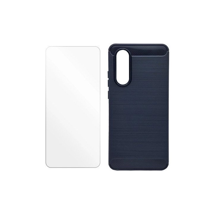מגן לטלפון כחול לOnePlus Nord CE 4 Lite ומגן מסך זכוכית