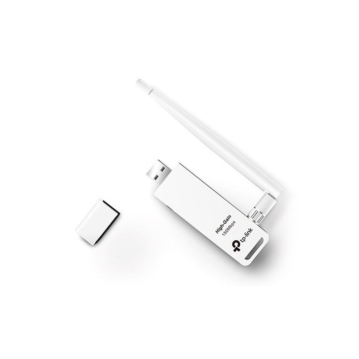 מתאם רשת אלחוטית TP-Link TL-WN722N 150Mbps High Gain Wireless USB Adap