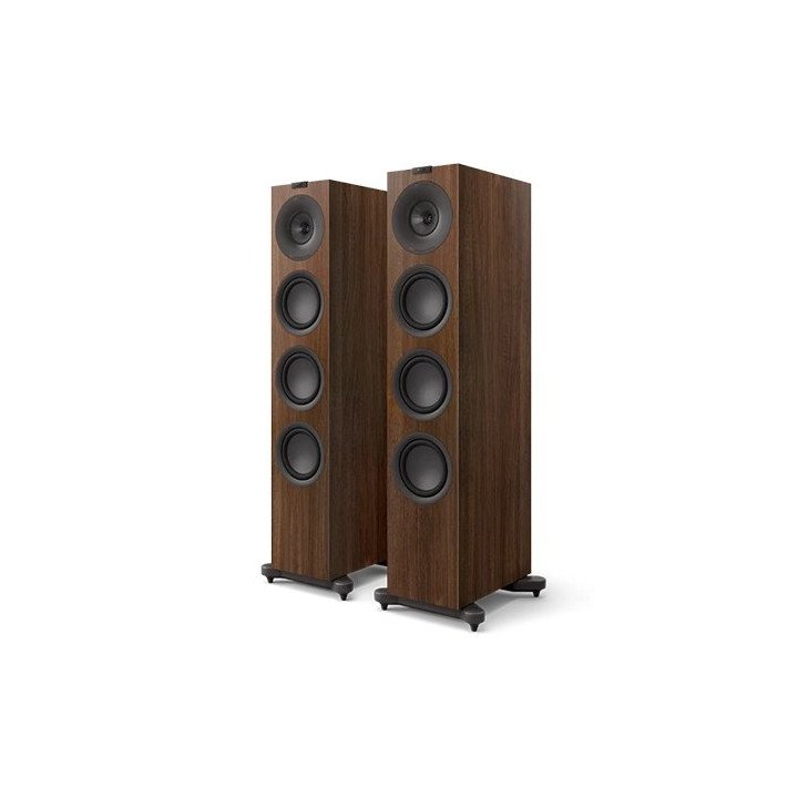 רמקולים רצפתיים KEF HiFi Speakers Q11 Meta בצבע עץ אגוז