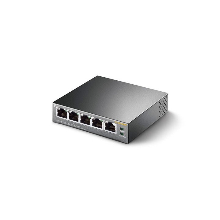 מתג רשת PoE דגם TP-Link TL-SG1005P – עם 5 פורטים Gigabit (כולל 4 יציאו