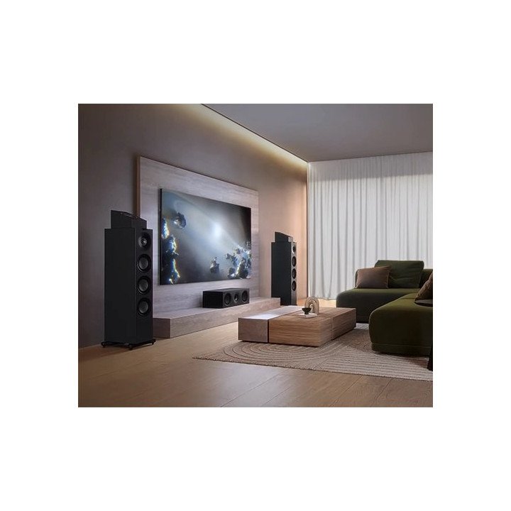 רמקולים היקפיים KEF Q8 Meta HiFi Dolby Atmos בצבע עץ אגוז
