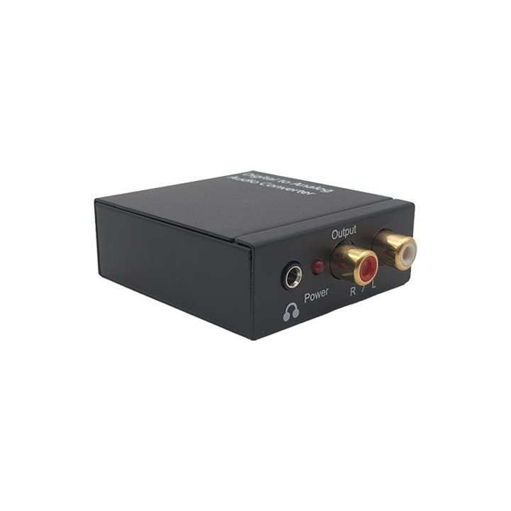 מתאם אודיו דיגיטלי לאנלוגי Super Connect ממיר בין RCA ל- Spdif / Coax