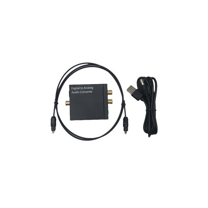 מתאם אודיו דיגיטלי לאנלוגי Super Connect ממיר בין RCA ל- Spdif / Coax