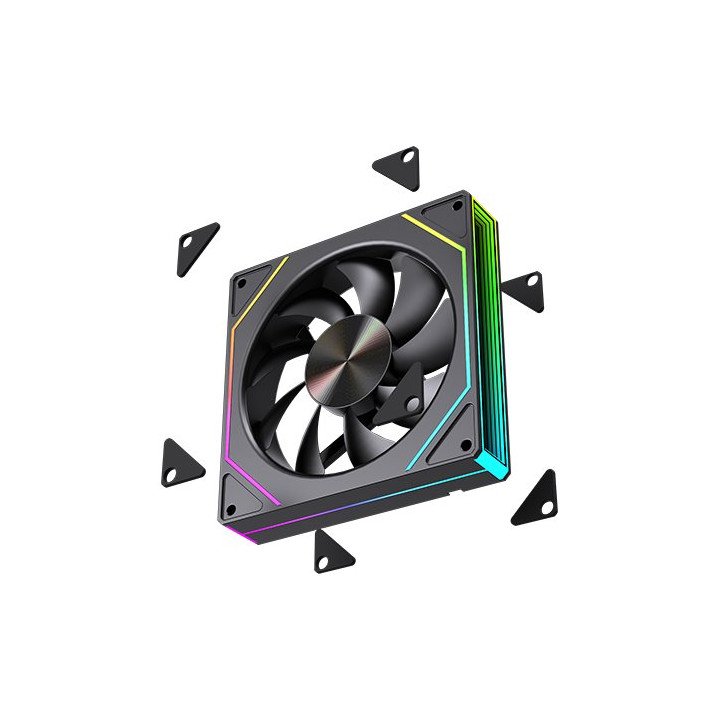 מאוורר למארז 12 ס''מ Super Gaming IX120 ARGB - צבע שחור