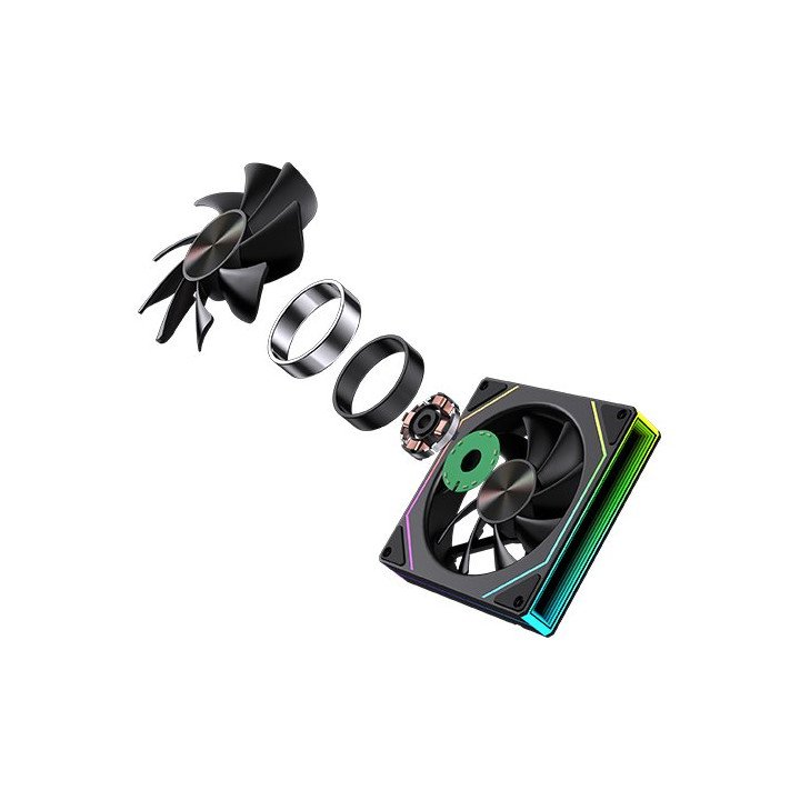 מאוורר למארז 12 ס''מ Super Gaming IX120 ARGB - צבע שחור
