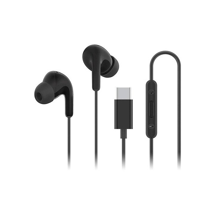 אוזניות שיאומי חוטיות Xiaomi Type-C Earphones בצבע שחור
