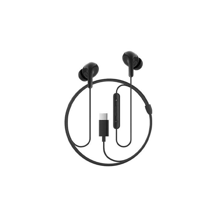 אוזניות שיאומי חוטיות Xiaomi Type-C Earphones בצבע שחור