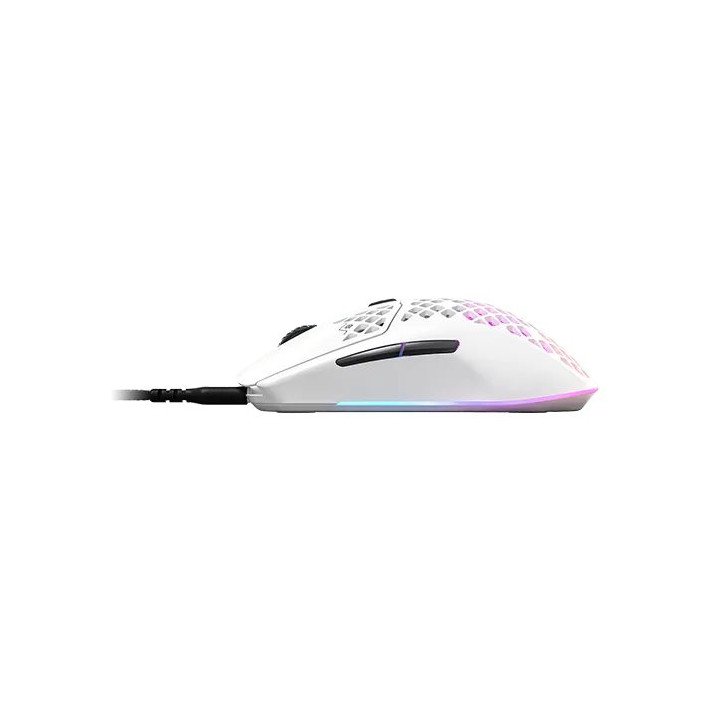 עכבר גיימינג חוטי SteelSeries Aerox 3 Gaming  כולל תאורת לד בצבע לבן