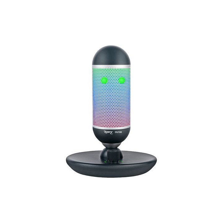 מיקרופון גיימינג קונדנסר חוטי עם תאורת - Super Sound OU100 RGB