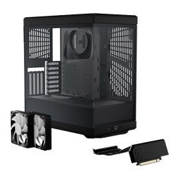 מארז מחשב HYTE Y40 כולל כבל רייזר לכרטיס מסך - בצבע שחור