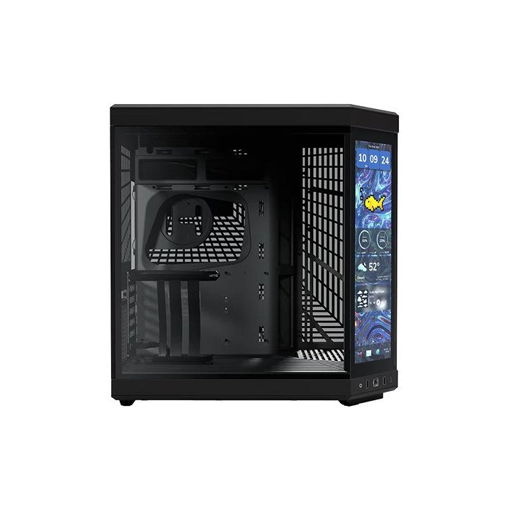 מארז מחשב עם מסך מגע HYTE Y70 touch infinite כולל כבל רייזר לכרטיס מסך