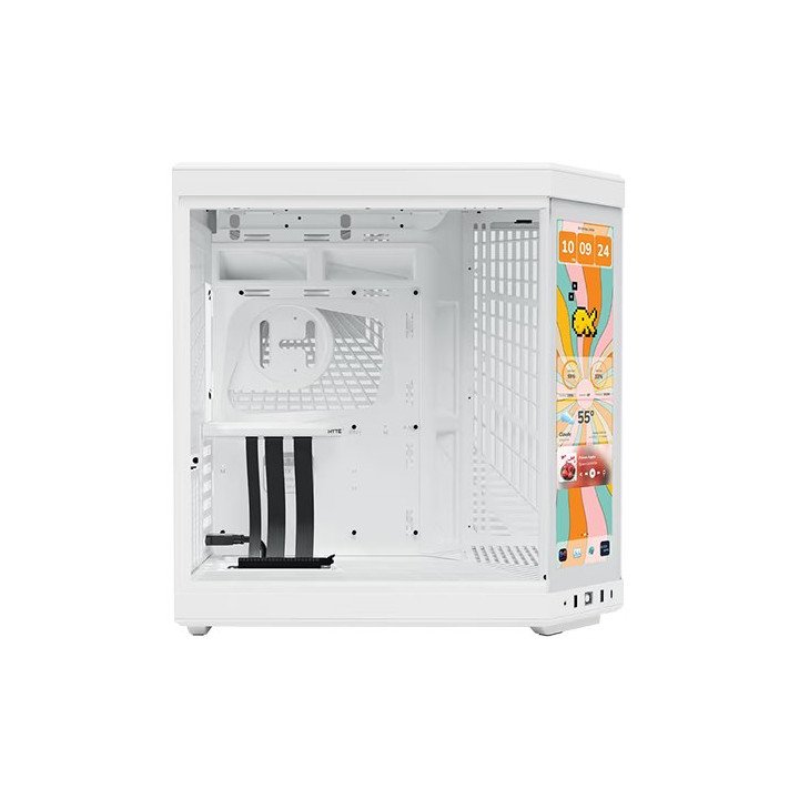 מארז מחשב עם מסך מגע HYTE Y70 touch infinite כולל כבל רייזר לכרטיס מסך