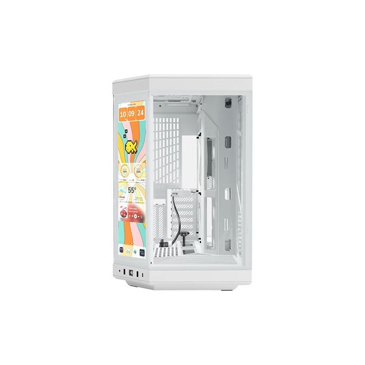 מארז מחשב עם מסך מגע HYTE Y70 touch infinite כולל כבל רייזר לכרטיס מסך