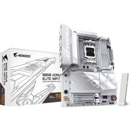 לוח אם Gigabyte B850 AORUS ELITE WIFI7 ICE DDR5 ATX AMD בצבע לבן