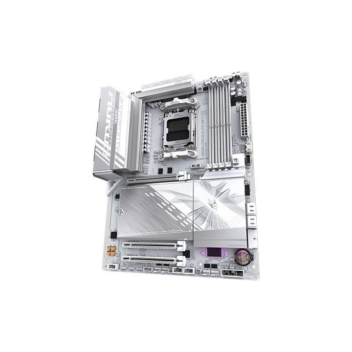 לוח אם Gigabyte B850 AORUS ELITE WIFI7 ICE DDR5 ATX AMD בצבע לבן