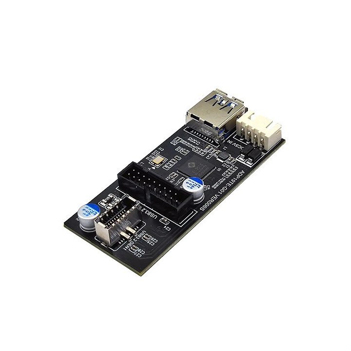 מפצל USB פנימי בלוח אם – מ-USB 3.2  ל-USB 3.2 Type-C וחיבור USB 3.2 נו