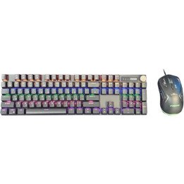 מציאון - סט גיימינג חוטי מכאני Forev Q600 RGB בצבע שחור - מוחדש