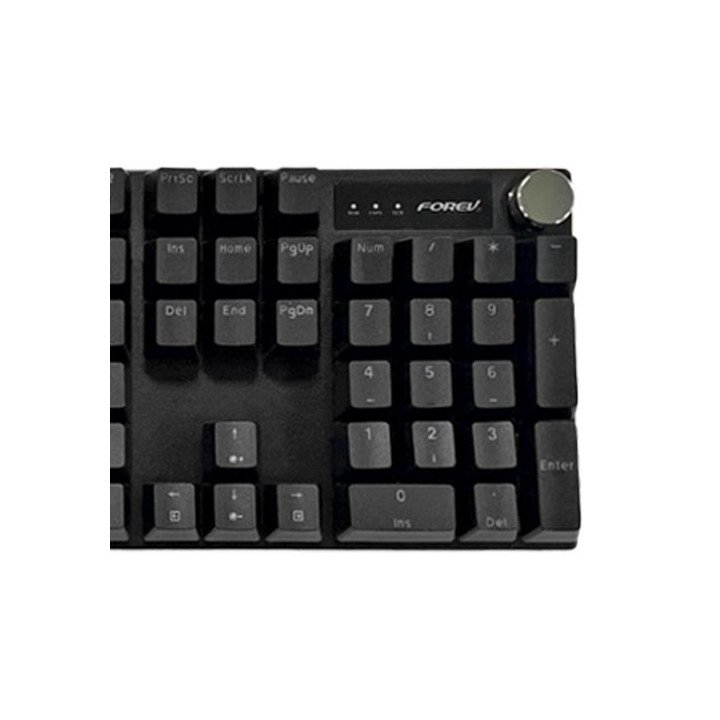 מציאון - סט גיימינג חוטי מכאני Forev Q600 RGB בצבע שחור - מוחדש