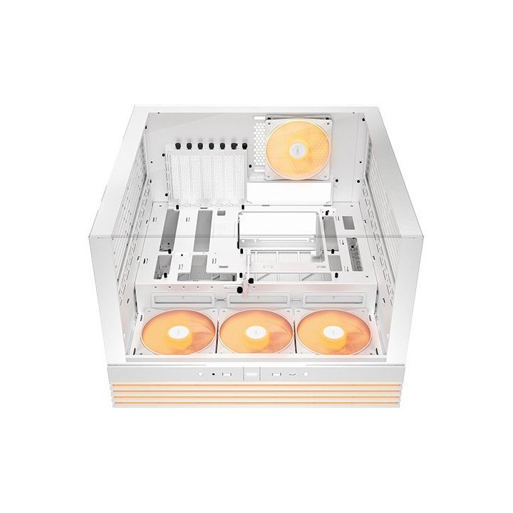 מארז מחשב Be Quiet! LIGHT BASE 600 LX בצבע לבן עם מאווררים ותאורת RGB