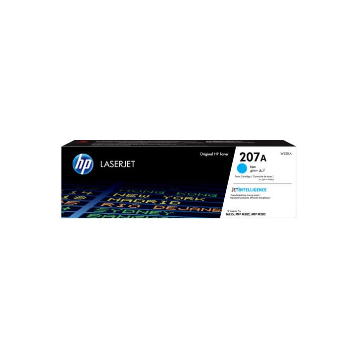 טונר למדפסת לייזר HP בצבע ציאן דגם 207A W2211A LaserJet
