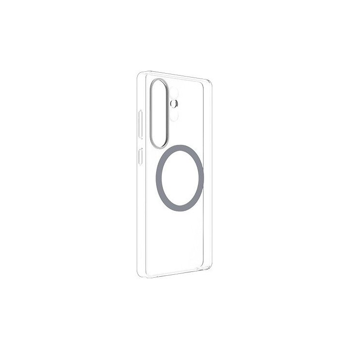 סט כיסוי מגנטי שקוף ל-Samsung Galaxy S25 Ultra - כולל Smart Tag 2 ומטע