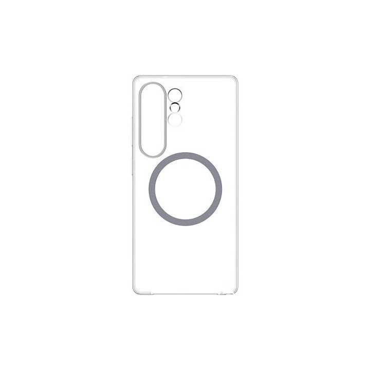סט כיסוי מגנטי שקוף ל-Samsung Galaxy S25 Ultra - כולל Smart Tag 2 ומטע