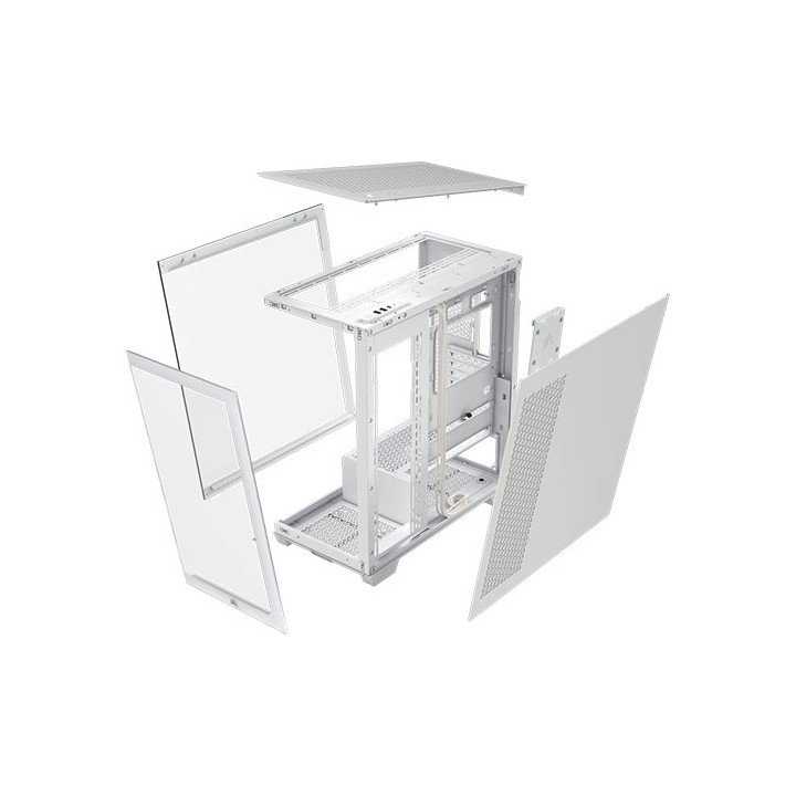 מארז מחשב Corsair 3500X Mid Tower E-ATX בצבע לבן