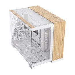 מארז מחשב 2500X Mid Tower Dual Chamber mATX בצבע לבן עץ