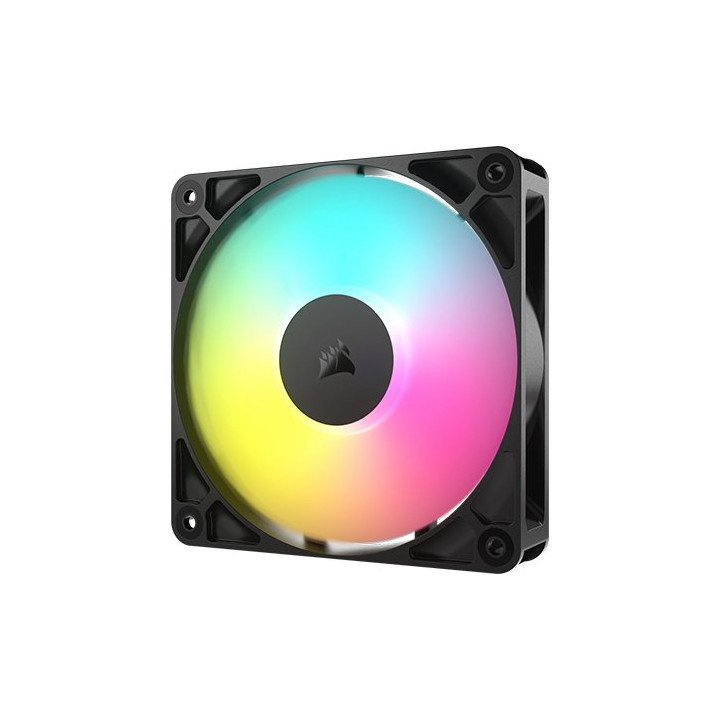 3 מאווררים למארז 12 ס"מ Corsair RS120 ARGB PWM בצבע שחור