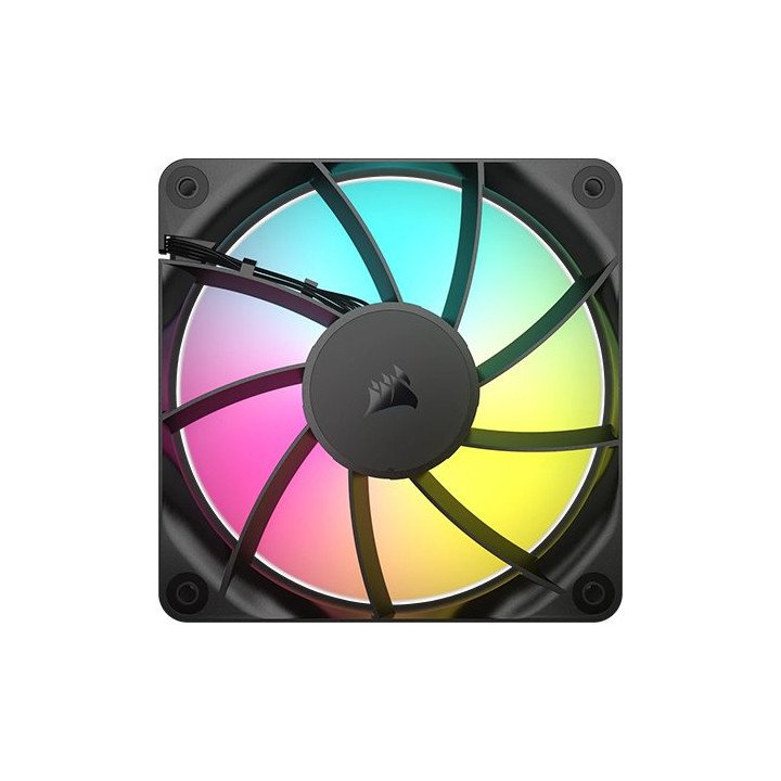 3 מאווררים למארז 12 ס"מ Corsair RS120 ARGB PWM בצבע שחור