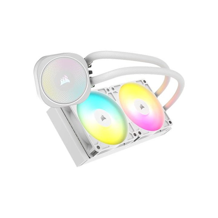 קירור נוזלי למעבד Corsair NAUTILUS 240 RS ARGB 240mm בצבע לבן