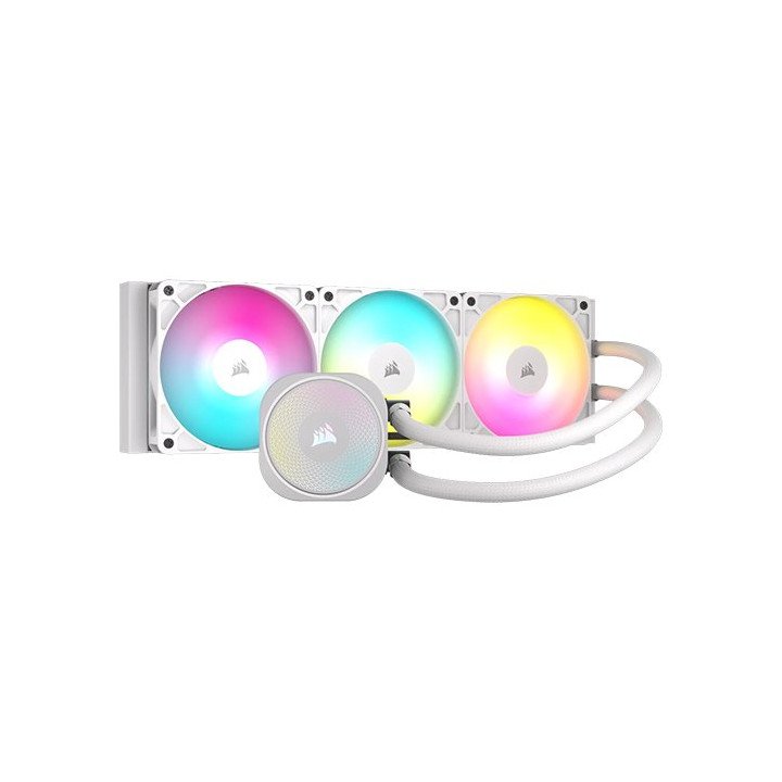 קירור נוזלי למעבד Corsair NAUTILUS 360 RS ARGB 360mm בצבע לבן