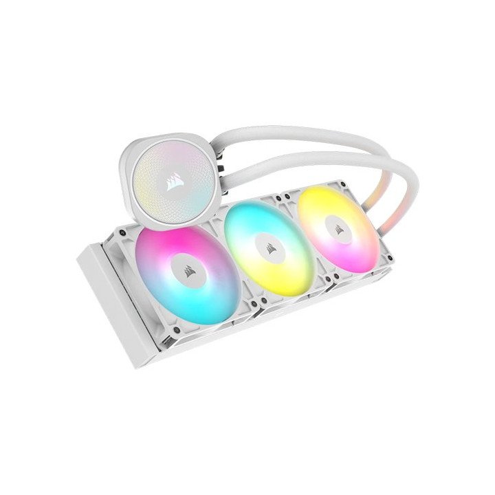 קירור נוזלי למעבד Corsair NAUTILUS 360 RS ARGB 360mm בצבע לבן