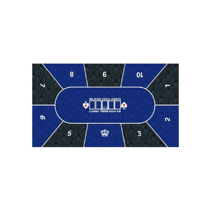 טופ גומי לפוקר 210x100 כחול עד 10 שחקנים – משלוח חינם