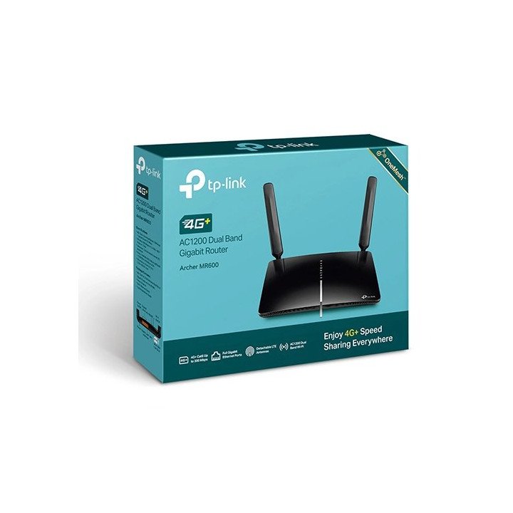 ראוטר + מודם סלולרי TP-Link Archer MR600 4G + WIFI 5 AC1200 Wireless D