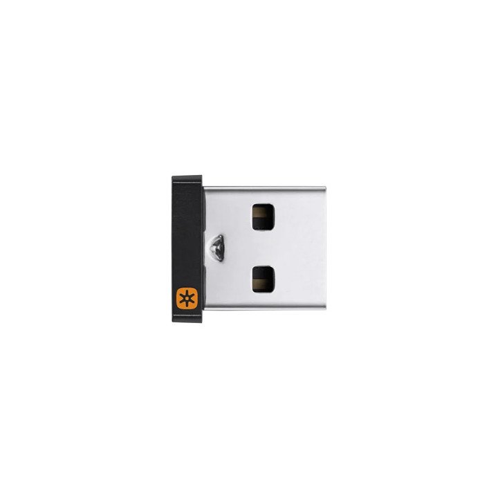 מתאם Logitech USB Unifying Receiver תואם מקלדות ועכברים אלחוטיים של Un