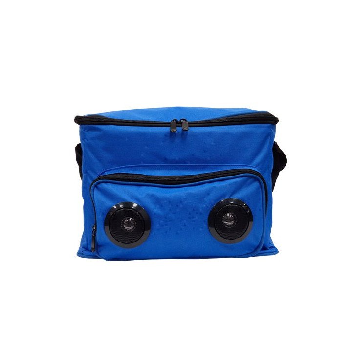 תיק צידנית עם רמקולים בלוטוס מובנים Boxer Bluetooth - בצבע כחול