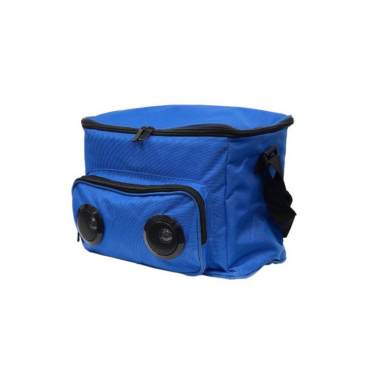 תיק צידנית עם רמקולים בלוטוס מובנים Boxer Bluetooth - בצבע כחול