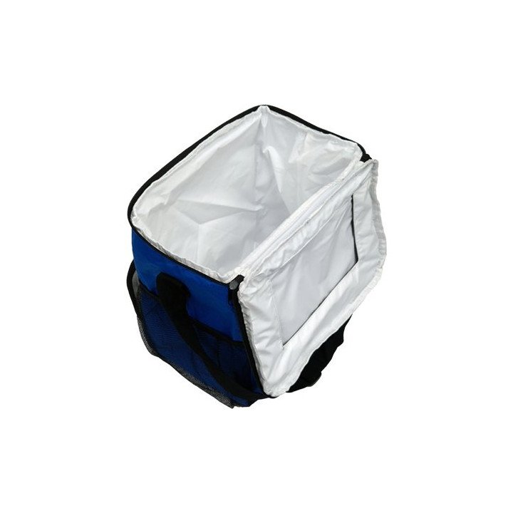 תיק צידנית עם רמקולים בלוטוס מובנים Boxer Bluetooth - בצבע כחול ואפור