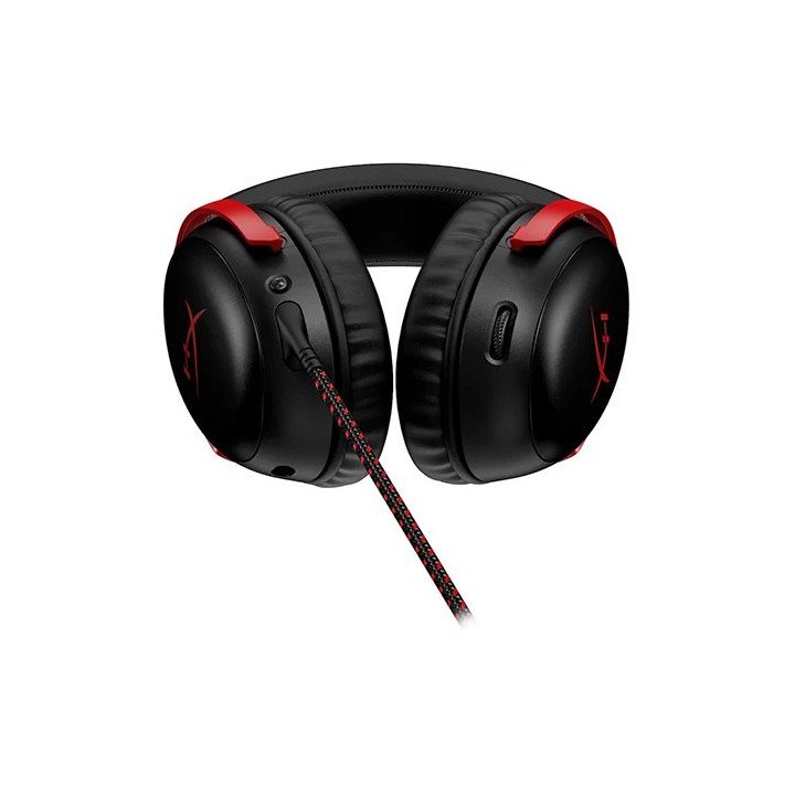 אוזניות גיימינג הייפר איקס קלאוד HyperX Cloud III בצבע שחור ואדום